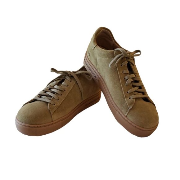 Birkenstock Women's Bend Low Suede Leather Lace Up Shoes EU Size 41 Khaki W10 M8
